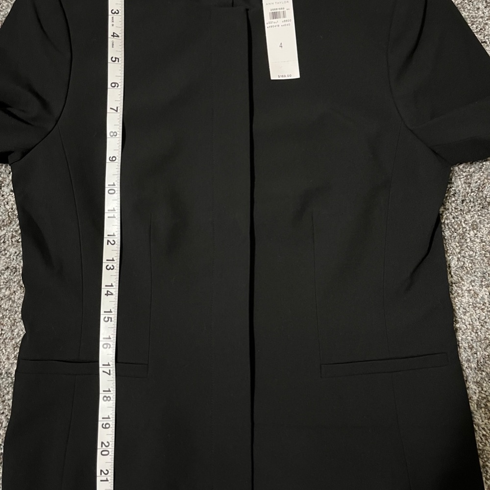 Ann Taylor Black Collarless Blazer - Picture 13 of 15